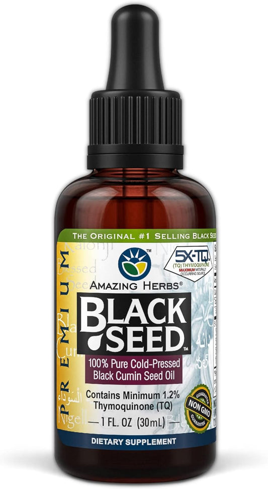 Amazing Herbs Premium Black Seed Oil 1 FL. OZ