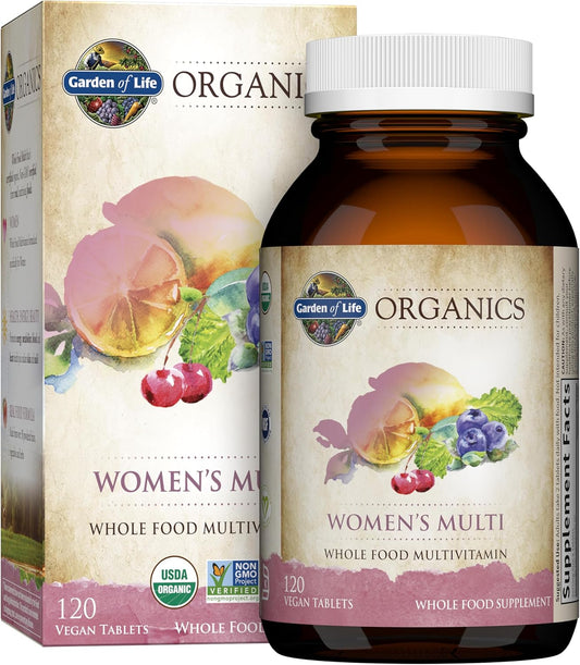 Garden of Life Organics Multivitamin for Women 120 Tablets