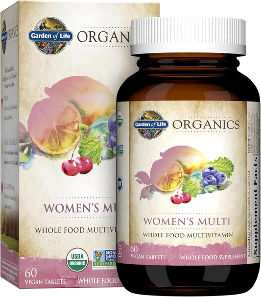 Garden of Life Organics Multivitamin for Women 60 Tablets