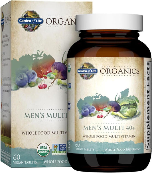 Garden of Life Organics Whole Food Multivitamin for Men 40+