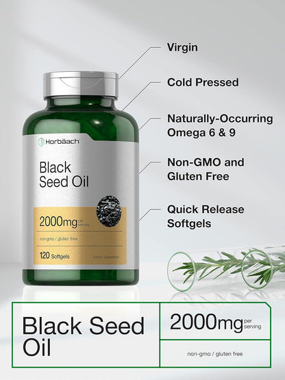 Horbäach Black Seed Oil Softgel Capsules