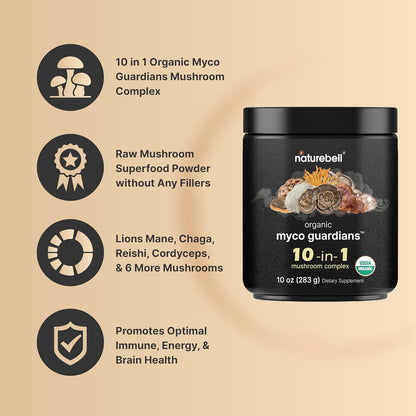 Naturebell Organic 10-in-1 Mushroom Powder